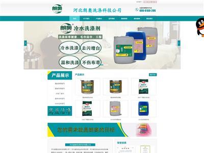 河北朗奥洗涤科技公司网站截图