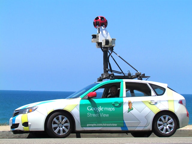 用于为 Google 街景收集数据的 Google 汽车